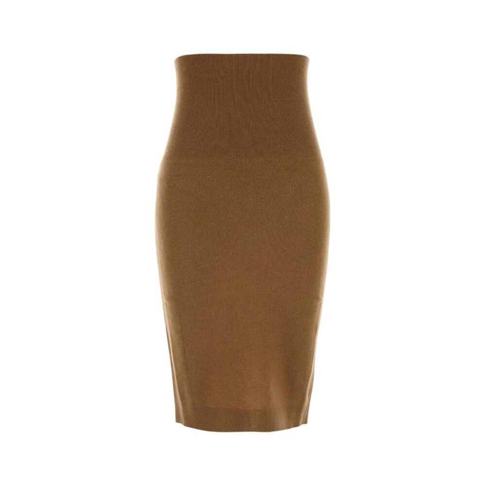 Stella Mccartney Women Camel Wool Skirt